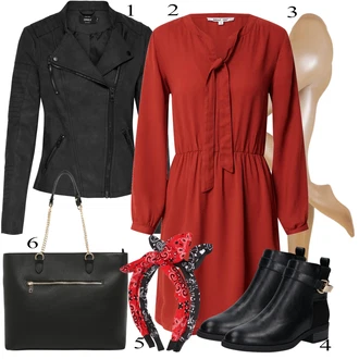 outfit mit Rdeča Obleka About You "Oblačila za pomlad"