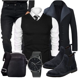Outfit mit Pullunder iClosam "Buro Outfit"