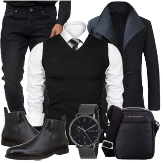 Outfit mit Pullunder iClosam "Buro Outfit"
