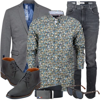 Business Outfits mit Schwarz Jeans Brax "Buro Outfit"