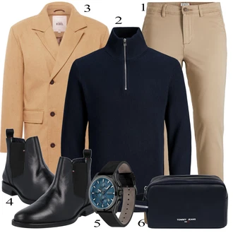 outfit mit Črna Škorenj Tommy Hilfiger "Priložnostna oblačila"