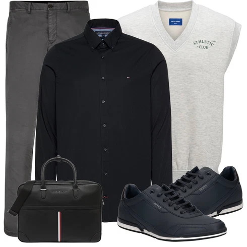 Party Hellgrau/Grau/Dunkelgrau/Khaki Twill Hose/5 Pocket Hose Tommy Hilfiger kombinierenLook: Bar, Konzert, Festival, Party, Schule, Besondere Anlässe