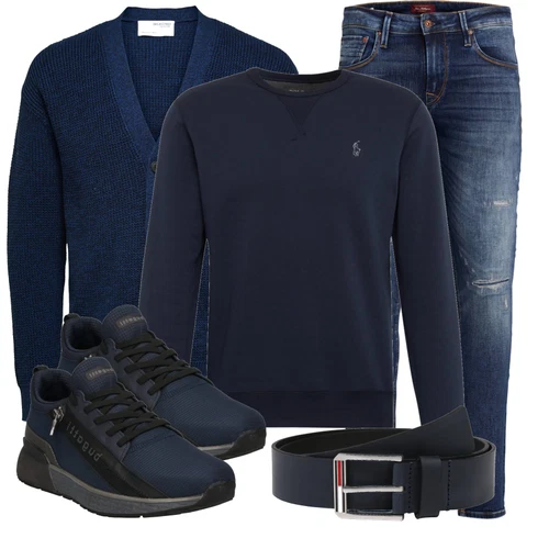 Schwarz Gürtel Tommy Jeans kombinieren