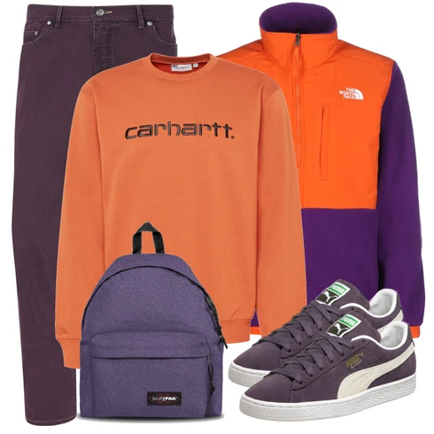 Orange Sweatshirt Carhartt Wip kombinieren