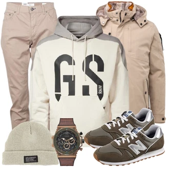Outfit mit Schwarz Sneaker New Balance "Cooles Outfit"