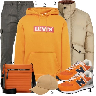 outfit mit Oranžna Superga New Balance "Vsakdanja oblačila"
