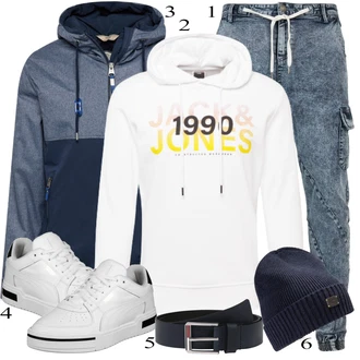 outfit mit Siva Kavbojke Urban Classics "Vsakdanja oblačila"