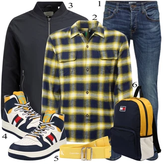 outfit mit Modra/Bela Hlače "Priložnostna oblačila"