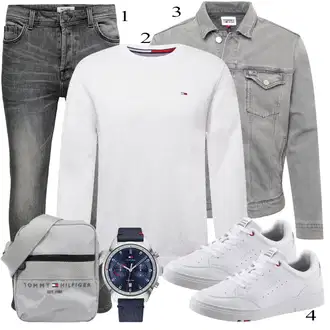 outfit mit Bela Superga Tommy Hilfiger "Vsakdanja oblačila"
