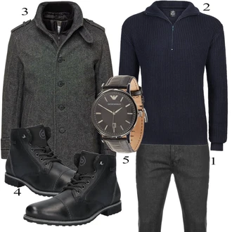outfit mit Črna Pletenina Brandit "Vsakdanja oblačila"