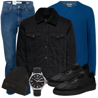 Outfit mit Schwarz Sneaker Lloyd "Cooles Outfit"