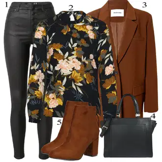 Zimske Outfiti mit Rjava Obleka Modström "Priložnostna oblačila"