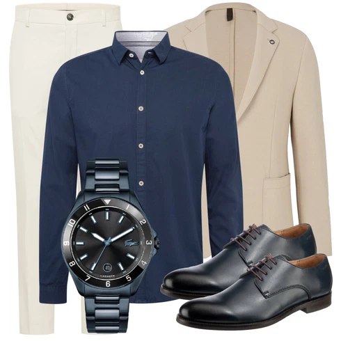 Weiß/Grau/Rosa/Beige/Blau Hose SELECTED HOMME kombinieren