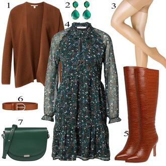 Poslovni Outfiti mit Rjava Hlačna nogavica "Oblačila za pomlad"