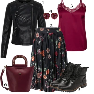 Do koljena Svatovski gost Outfit sa Crvena/Pink Kratke hlače velike veličine/Bluza i Tunika/Haljina Veći Broj About You "Cool proljetni look"