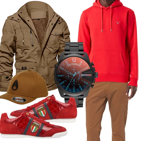 Grün Winter Parka MAGCOMSEN kombinieren