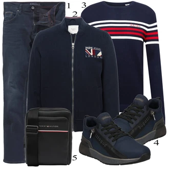 outfit mit Črna Superga Bugatti "Priložnostna oblačila"