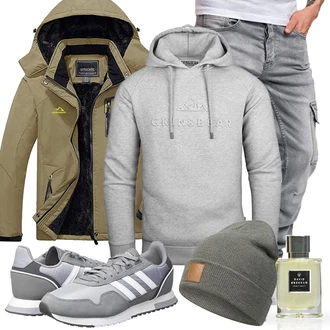 Outfit mit Schuh Sneaker Adidas "Freizeit Outfit"