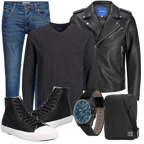 V-Ausschnitt Pullover Jack & Jones kombinieren