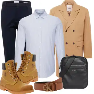 Mit Absatz Outfit mit Gelb/Braun/Beige Stiefelette Lederjacke/Klassischer Stiefel/Springerstiefel/Schnürstiefel/GummiStiefelette/Sicherheitsschuh/Wasserdichter Stiefel Panama Jack "Freizeit Outfits"
