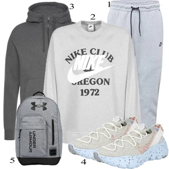 outfit mit Siva Plašč Nike Sportswear "Priložnostna oblačila"