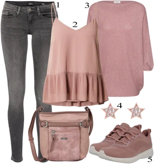 Športne Outfiti mit Velika velikost Srajca & majica Velike velikosti About You "Oblačila za pomlad"