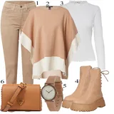 Rjava Public Desire Škornji outfiti za dame image