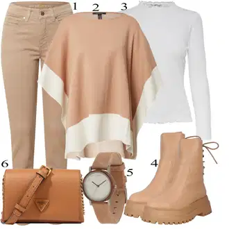 Outfit s Pončo Comma "Jarní outfit pro ženy"