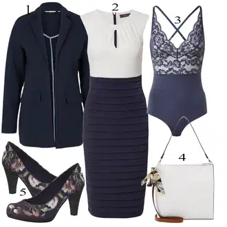 outfit mit Črna Obleka Tom Tailor "Oblačila za pomlad"