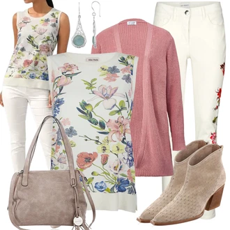 Outfit s Ležérní top "Perfektní na jaro"