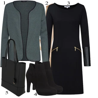 outfit mit Črna Škorenj Tamaris "Oblačila za pomlad"