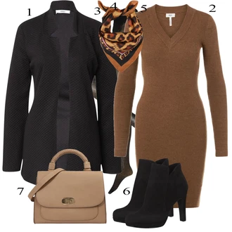 outfit mit Črna Škorenj Tamaris "Priložnostna oblačila"