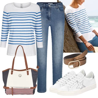 Outfit s Hnědá Páska MONA "Praktický vzhled"