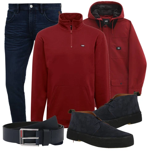 Blau/Mischfarben Jeans Blend kombinieren