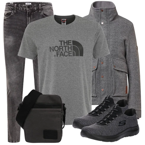 Sportlich Dunkelgrau/Grau/Schwarz/Hellgrau/Dunkelblau WalkingSchuh/SchnürSchuh/gesundheitsSchuh/Schnürer/Bequemer Schuh/Schmaler Sneaker/Winter Sneaker/Semiorthopädischer Schuh Skechers kombinieren mit Dunkelgrau/Grau/Hellgrau LaufSchuhe für Männer/Umstands T-Shirt/Print Shirt/Kurzarm T-Shirt/Funktions T-Shirt/Ausgefallenes T-Shirt/T-Shirt Training/T-Shirt & Top The North FaceLook: Feine, Outdoor, Skater, Sportlich, Smart Casual, Workwear