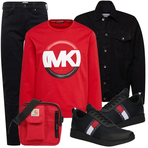 Schwarz Jeans Mustang kombinieren