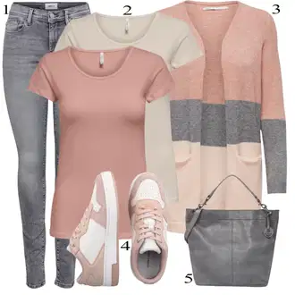 Outfit sa Siva Tenisica Calvin Klein Jeans "Outfit za svaki dan"