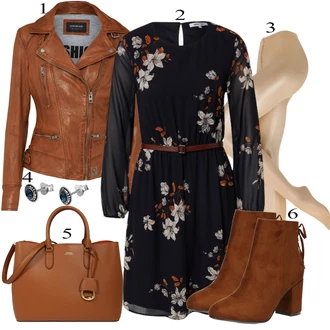 Biker outfit mit Rjava/Temno rjava/Roza Vintage Usnjena Jakna/Jesenska jakna/Motoristična jakna/Jakna iz Umetnega Usnja/Usnjena Bomber Jakna/Usnjena Jakna/Pomladna jakna Oakwood "Priložnostna oblačila"