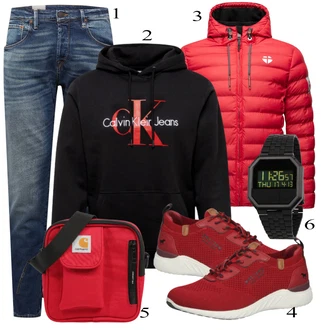 outfit mit Rdeča Superga Mustang "Priložnostna oblačila"