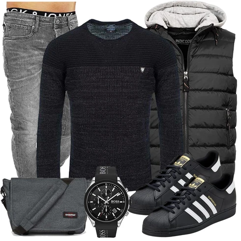 Blau Schuh Boss kombinieren