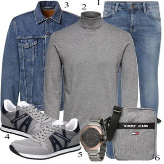 outfit mit Siva Čevlj Superga Armani Exchange "Vsakdanja oblačila"