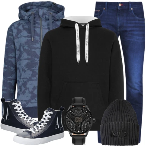 Sweatshirt/Hoodie Calvin Klein kombinieren