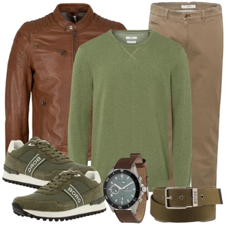 Outfit mit Grün Sneaker bjÖrn Borg "Alltags Outfit"