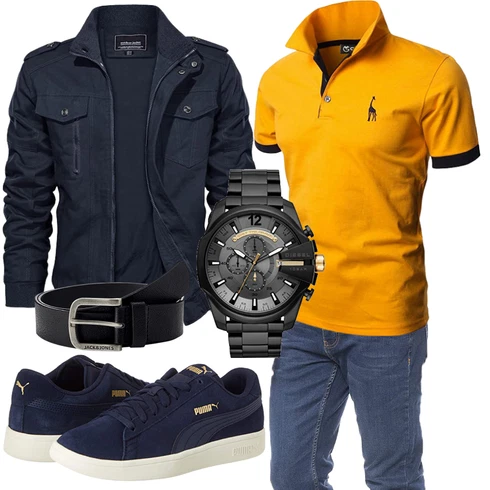 Gelb Jacke Winter Parka GHYUGR kombinieren