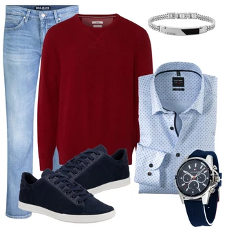 Business Outfits mit Schwarz/Mischfarben Sneaker/Leder Sneaker Ecco "Business Look"