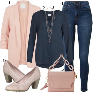 Outfit s Tmavě modrá Kožená bunda pro muže/Hedvábná Halenka/Businessová Halenka/Jednobarevná Halenka/Halenka s Dlouhým Rukávem/Halenkové Body/Žehlení odolná blůza/Slip-on Halenka/Blůza s knoflíčkem/Halenka se Stojatým Límcem Vila "Elegantní vzhled"