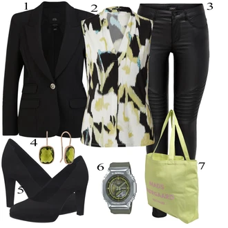 outfit mit Siva Top Comma "Oblačila za pomlad"