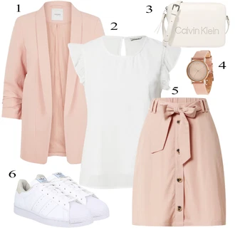 outfit mit Bela Superga Adidas Originals "Oblačila za pomlad"