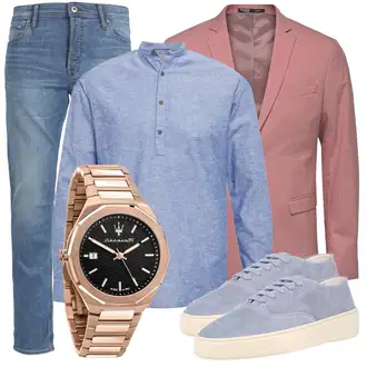 Outfit mit Braun/Beige Anzug SELECTED HOMME "Casual Business Outfit"
