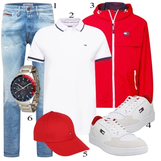 outfit mit Siva Čevlj Superga Tommy Jeans "Priložnostna oblačila"